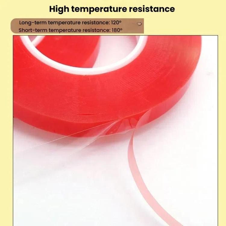 5rolls 0.2mm Thick Acrylic Polyester PET Double Sided Adhesive Tape, 10m/roll, Width: 5mm - free shipping - PMC TechLife - Order now!