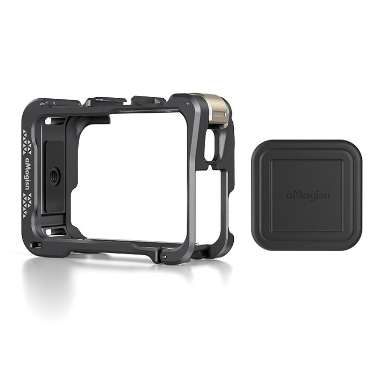 For Insta360 Ace Pro 2 / Ace Pro Camera AMagisn Quick Release Metal Cage Horizontal & Vertical Shooting Protective Frame(Charcoal Metallic) - free shipping - PMC TechLife - Order now!