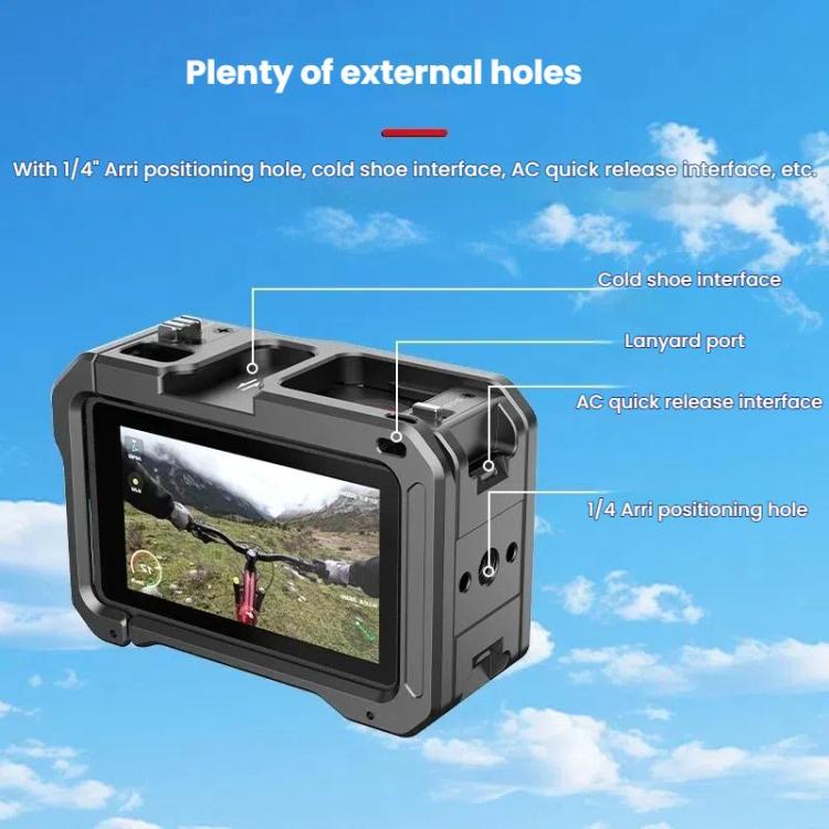 For DJI Osmo Action 5 Pro / 4 / 3 HEPAIL AC70 Metal Rabbit Cage - free shipping - PMC TechLife - Order now!