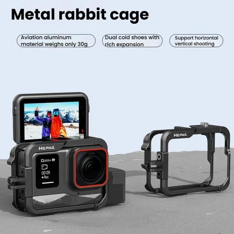 For Insta360 Ace Pro HEPAIL AC-26 Metal Rabbit Cage Camera Frame Accessories - free shipping - PMC TechLife - Order now!