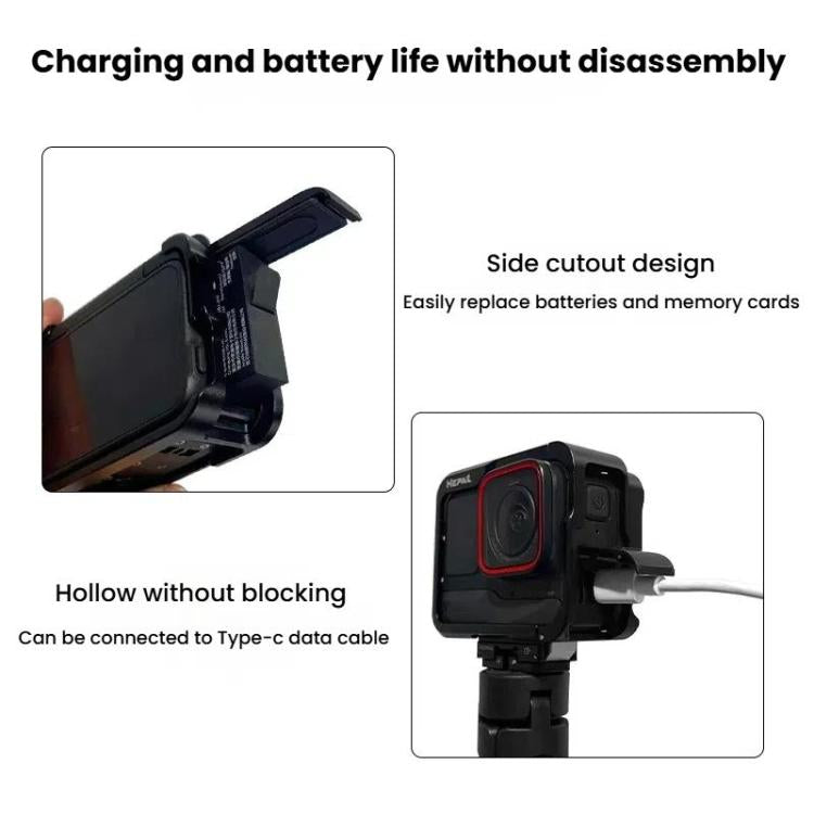 For Insta360 Ace Pro HEPAIL AC-26 Metal Rabbit Cage Camera Frame Accessories - free shipping - PMC TechLife - Order now!