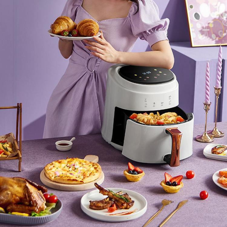 8L Air Fryer Household Multi-Function Large Capacity Oil-Free Electric Fryer, Color: White EU Plug - free shipping - PMC TechLife - Order now!