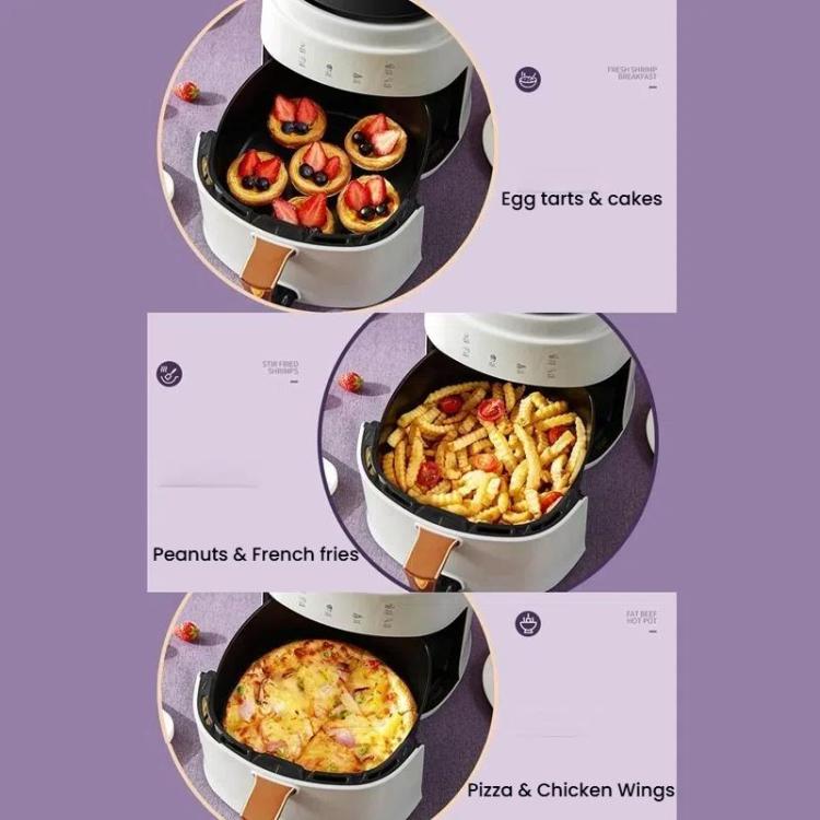 8L Air Fryer Household Multi-Function Large Capacity Oil-Free Electric Fryer, Color: White UK Plug - free shipping - PMC TechLife - Order now!