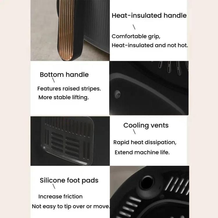 10L Large Capacity Air Fryer Multifunctional Electric Fryer French Fry Maker, EU Plug, Style: Dual-control Mechanical Visible - free shipping - PMC TechLife - Order now!