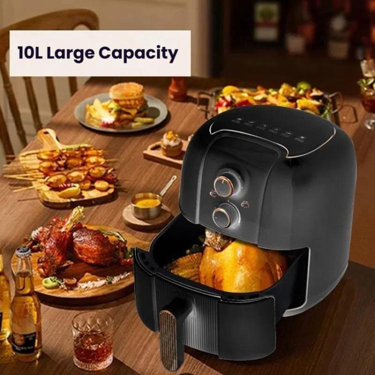 10L Large Capacity Air Fryer Multifunctional Electric Fryer French Fry Maker, EU Plug, Style: Dual-control Mechanical Visible - free shipping - PMC TechLife - Order now!