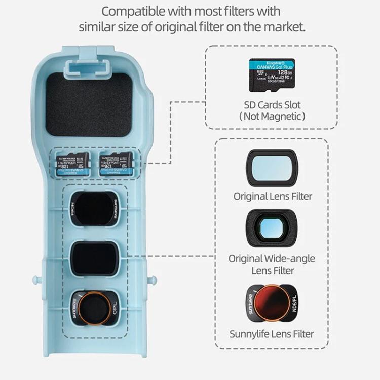 For DJI Osmo Pocket 3 Sunnylife OP3-K990 Protective Cover Body Filter Storage Top Cover Protective Case(Gray) - free shipping - PMC TechLife - Order now!