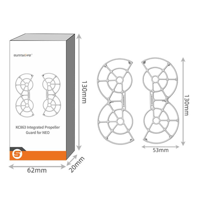 For DJI NEO Sunnylife NE-KC863 Paddle Blade Protective Cover Anti-Collision Ring(Orange) - free shipping - PMC TechLife - Order now!