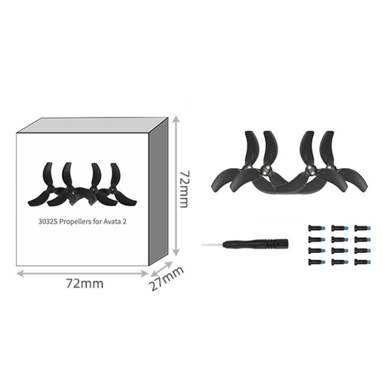 For DJI Avata 2 Sunnylife 3032S 2pairs Propellers(Blue) - free shipping - PMC TechLife - Order now!