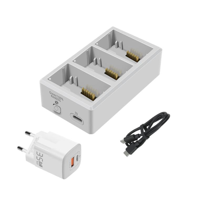 YX 3-Way Battery Charger For DJI Mini 4 Pro/Mini 3/Mini 3 Pro Charging Hub 35W EU Plug - free shipping - PMC TechLife - Order now!