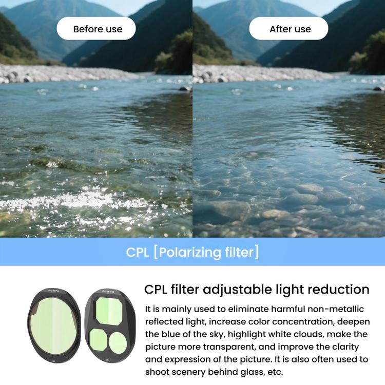For DJI Mavic 4 Pro RCSTQ Lens Filter, Style: ND32/PL - free shipping - PMC TechLife - Order now!