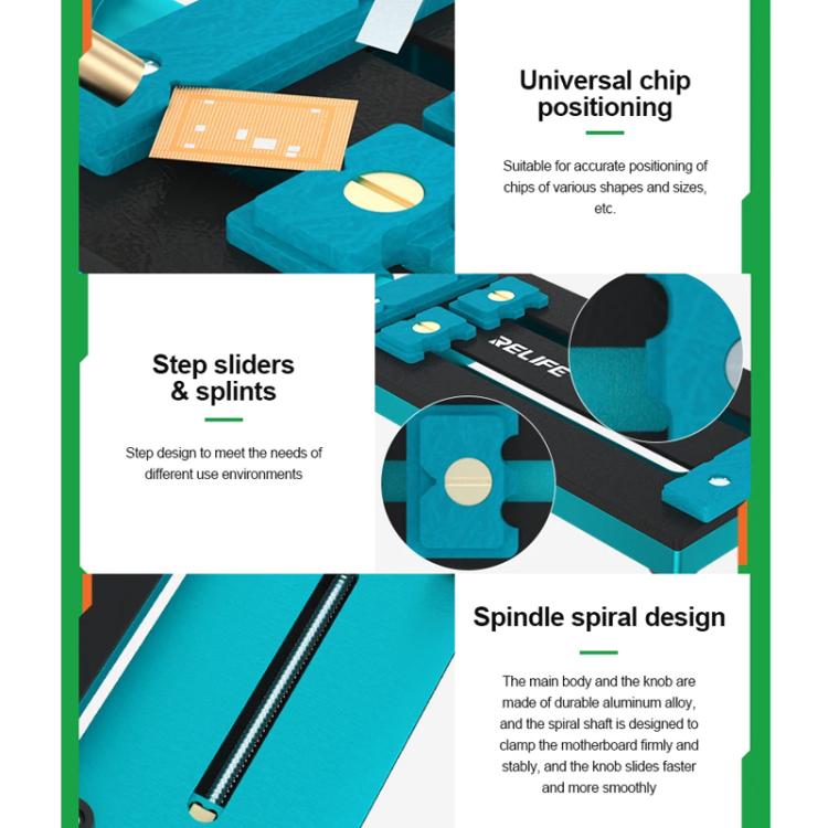 RELIFE RL-601L Mini Rotary Mobile Phone Motherboard Repair Multi-Use Card Holder High Temperature Resistant Fixed Card Slot - free shipping - PMC TechLife - Order now!