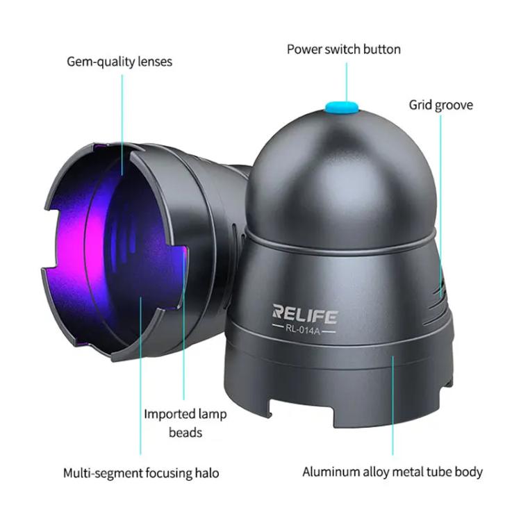 RELIFE RL-014A Mobile Phone Repair UV Glue Ultraviolet Curing Lamp Fluorescent Detection Green Oil Curing Light - free shipping - PMC TechLife - Order now!