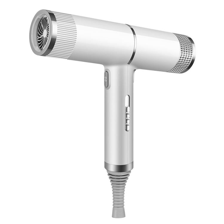 T-Shaped Hair Dryer with Smart Inverter Technology High-Power Blow Dryer for Home & Salon Use UK Plug(White) - free shipping - PMC TechLife - Order now!