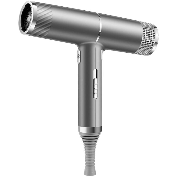 T-Shaped Hair Dryer with Smart Inverter Technology High-Power Blow Dryer for Home & Salon Use UK Plug(Gray) - free shipping - PMC TechLife - Order now!