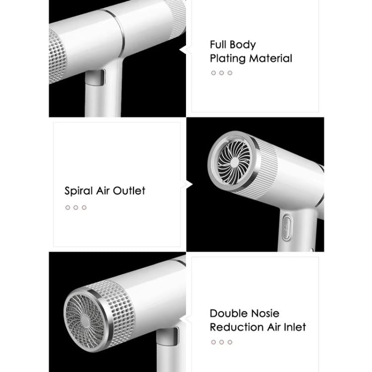 T-Shaped Hair Dryer with Smart Inverter Technology High-Power Blow Dryer for Home & Salon Use UK Plug(Black) - free shipping - PMC TechLife - Order now!
