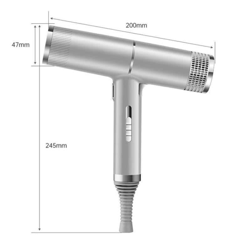 T-Shaped Hair Dryer with Smart Inverter Technology High-Power Blow Dryer for Home & Salon Use EU Plug With 3 Nozzles(White) - free shipping - PMC TechLife - Order now!
