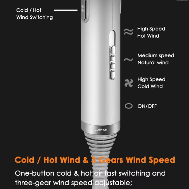 T-Shaped Hair Dryer with Smart Inverter Technology High-Power Blow Dryer for Home & Salon Use US Plug(Black) - free shipping - PMC TechLife - Order now!