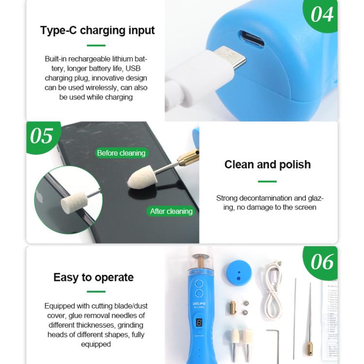 RELIFE RL-056D Mobile Phone Screen Smart Glue Removal Cutting Machine - free shipping - PMC TechLife - Order now!