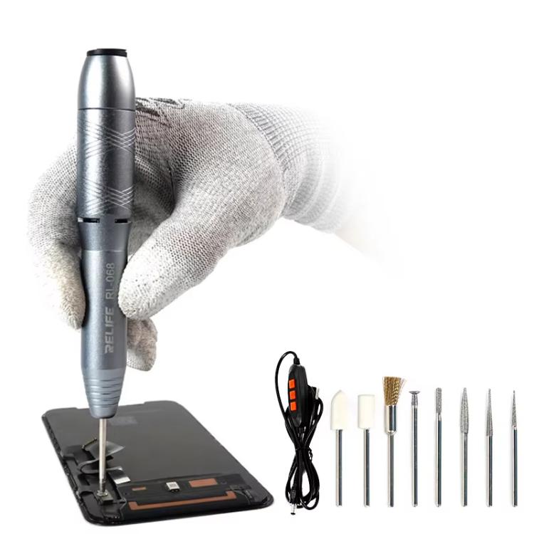 RELIFE RL-068 Speed-adjustable Handheld Grinding Pen Rust Removal Polishing Motherboard Repair Electric Grinder - free shipping - PMC TechLife - Order now!