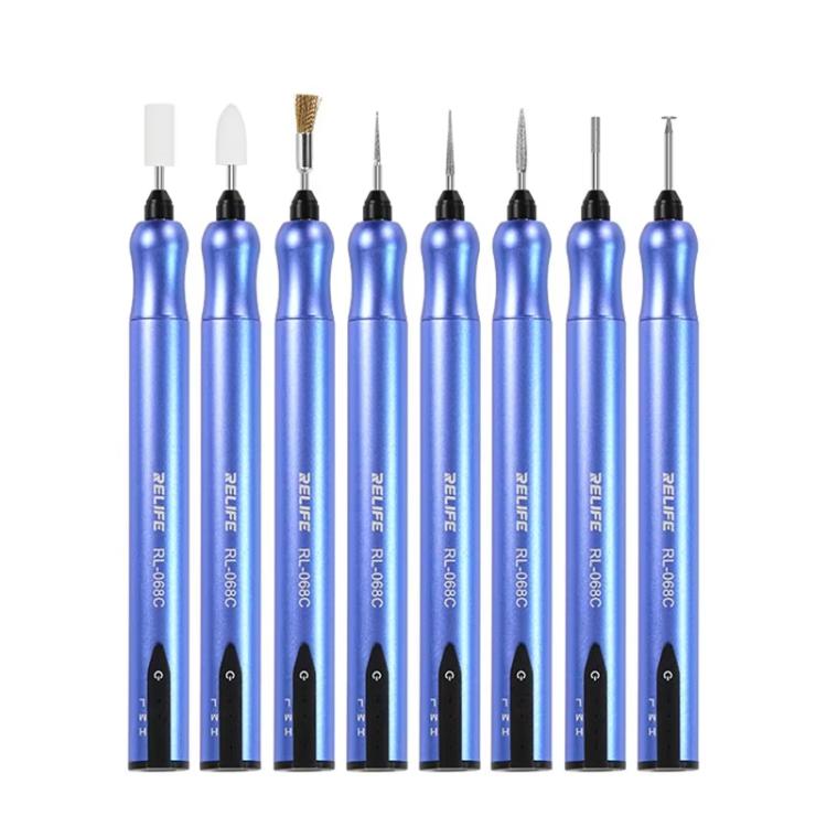 RELIFE RL-068C Smart Rechargeable Grinding Pen Portable Grinding Head Rust Removal Polishing Motherboard Repair Electric Grinder - free shipping - PMC TechLife - Order now!