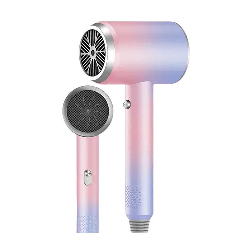 High-Speed Hair Dryer Salon & Home Blow Dryer with Blue Light Ionic Technology EU Plug(Gradient Purple) - free shipping - PMC TechLife - Order now!