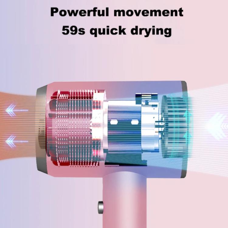 High-Speed Hair Dryer Salon & Home Blow Dryer with Blue Light Ionic Technology UK Plug(Starry Sky Gray) - free shipping - PMC TechLife - Order now!