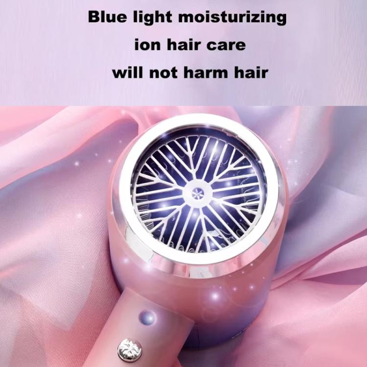 High-Speed Hair Dryer Salon & Home Blow Dryer with Blue Light Ionic Technology US Plug(Gradient Pink) - free shipping - PMC TechLife - Order now!