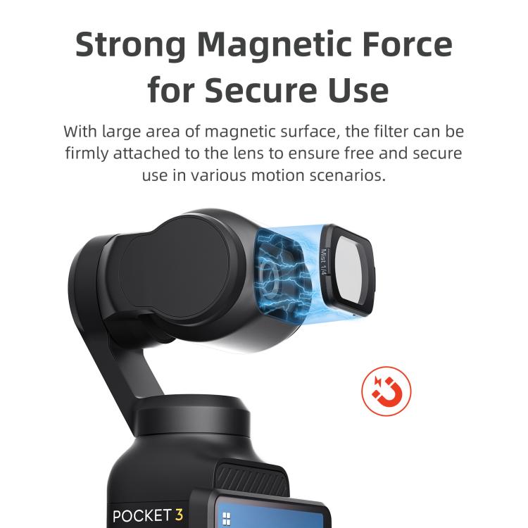 For DJI Osmo Pocket 3 aMagisn Adjustable Magnetic Filter Camera Lens Filters ND 1 To 5 Gear - free shipping - PMC TechLife - Order now!
