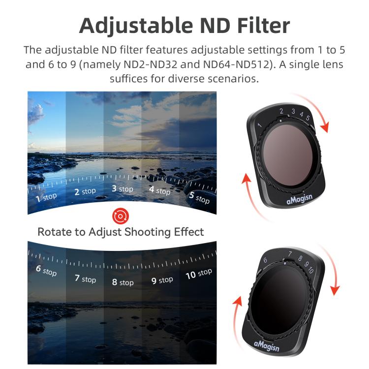 For DJI Osmo Pocket 3 aMagisn Adjustable Magnetic Filter Camera Lens Filters Mist 1/4 - free shipping - PMC TechLife - Order now!