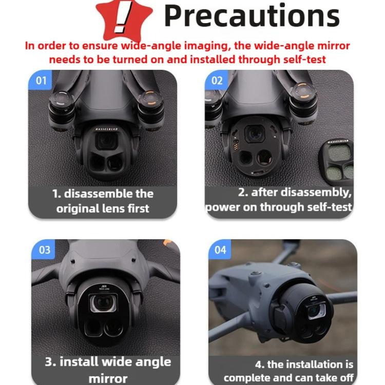 For DJI Mavic 4 Pro JSR Wide Angle Lens Aerial Lens Accessories, Style: WIDE - free shipping - PMC TechLife - Order now!