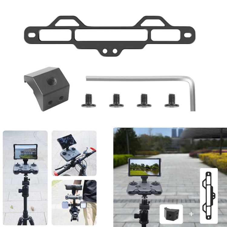 For DJI RC Pro 2 Aluminum Alloy 1/4-inch Tripod Adapter Mounting Bracket(Black) - free shipping - PMC TechLife - Order now!