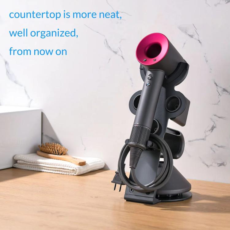 For Dyson Supersonic Hair Dryer Desktop Holder Metal Stand with Cable Organizer(Black) - free shipping - PMC TechLife - Order now!