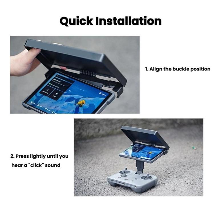 For DJI RC Pro 2 Controller CYNOVA  Sunshade Hood Adjustable Anti-Glare Shield with Multi-Angle Positioning(Black) - free shipping - PMC TechLife - Order now!