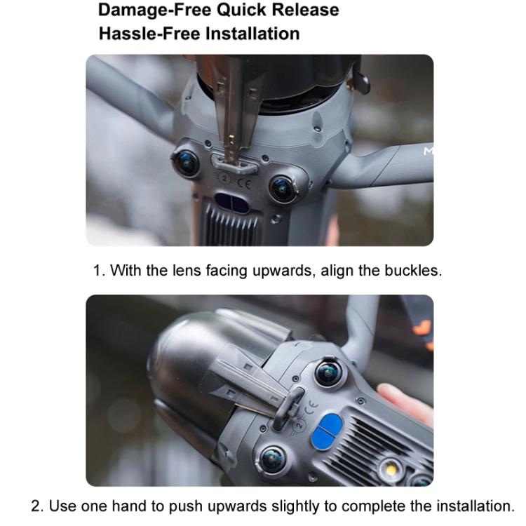 For DJI Mavic 4 Pro CYNOVA Gimbal Lens Protective Cover Protector Lens Hood Cap(Transparent Black) - free shipping - PMC TechLife - Order now!