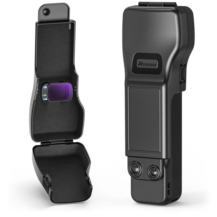 For DJI Osmo Pocket 3 Amazear Protective Case All-in-One Anti-Scratch Cover with Built-in Filter Slot(Black) - free shipping - PMC TechLife - Order now!