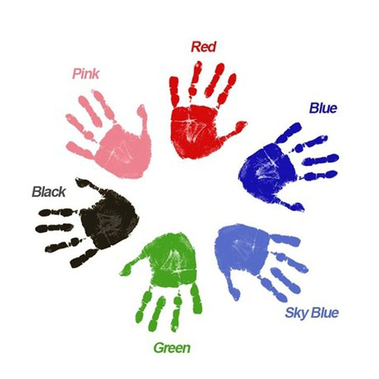 Non-Toxic Baby Handprint Footprint Imprint Souvenirs Infant Clay Toy Gifts(Black) - free shipping - PMC TechLife - Order now!