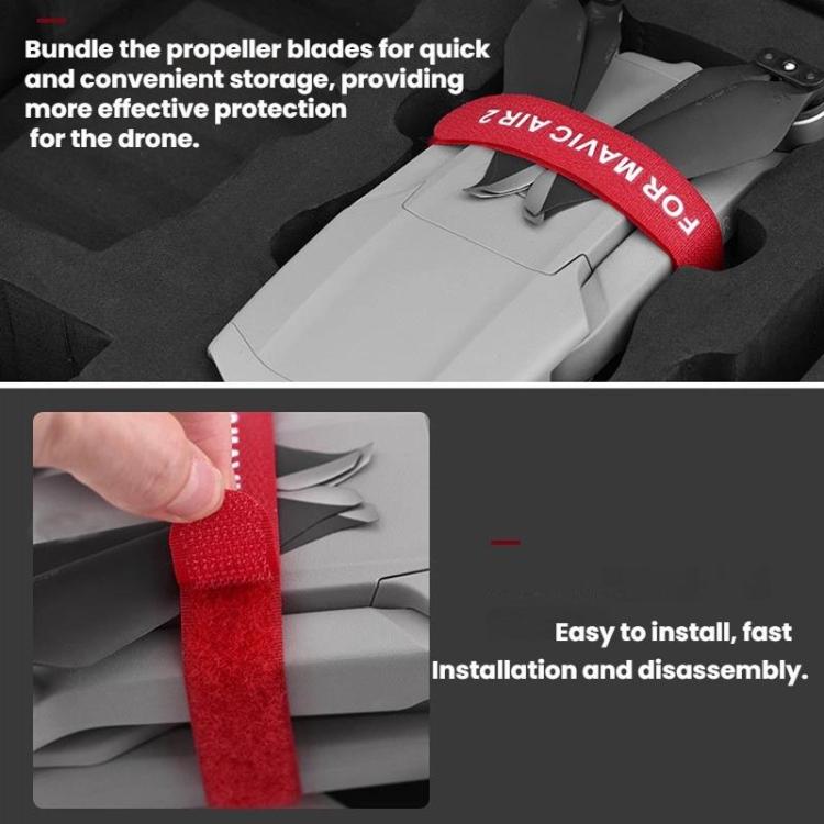 For DJI MAVIC AIR 2 BRDRC Drone Propeller Straps(Red+Black) - free shipping - PMC TechLife - Order now!
