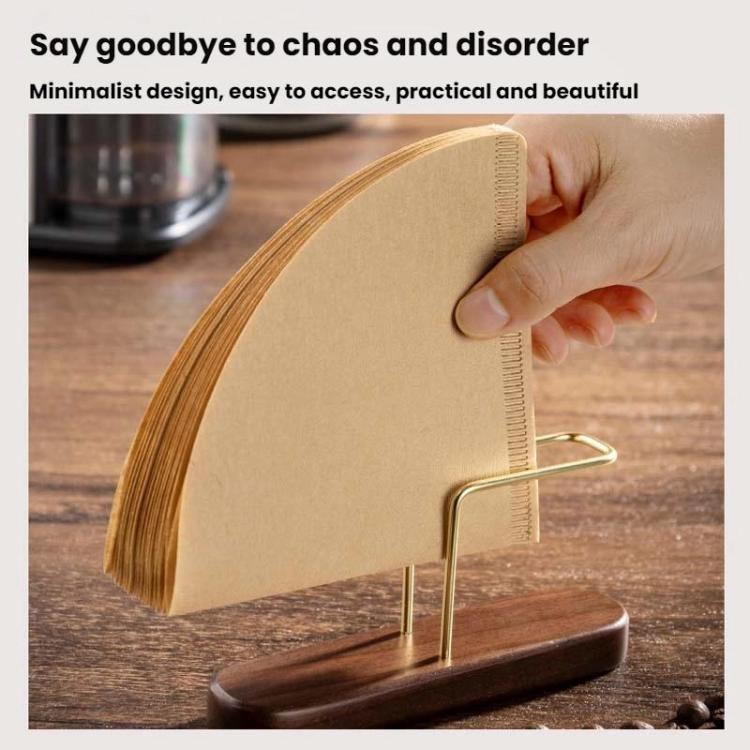 Walnut Wood Coffee Filter Paper Holder Household Filter Paper Box Solid Wood Storage Stand - free shipping - PMC TechLife - Order now!