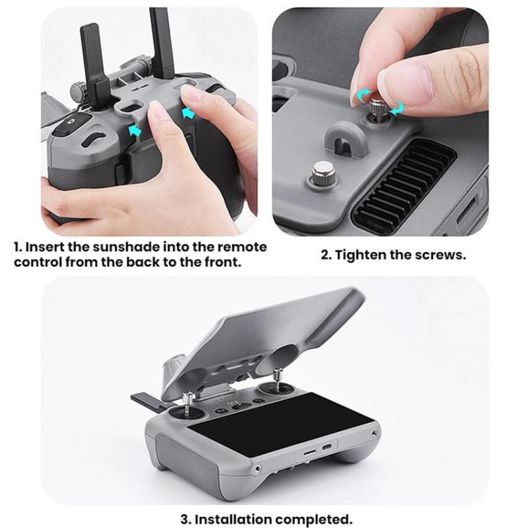 For DJI MINI 4 PRO/AIR 3S BRDRC RC2 Remote Control Hood(Gray) - free shipping - PMC TechLife - Order now!