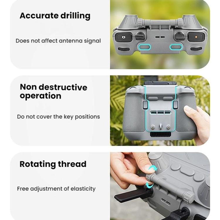 For DJI MINI 4 PRO/AIR 3S BRDRC RC2 Remote Control Hood(Gray) - free shipping - PMC TechLife - Order now!