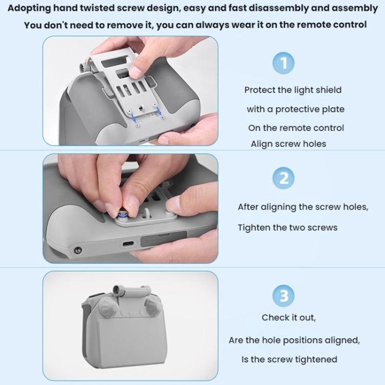 For DJI Mavic Air 2/Mavic 3 Pro BRDRC Remote Control Hood + Hanging Belt(2pcs /Set) - free shipping - PMC TechLife - Order now!