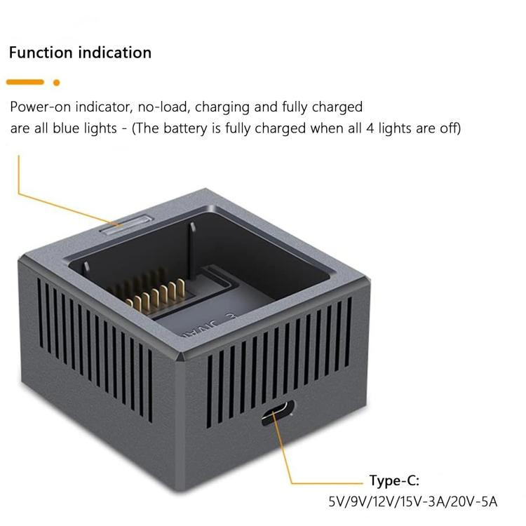 For DJI Mavic 3 Pro/Mavic 3 YX USB-C Fast Charger Single Channel Charging Hub For Drone Batteries - free shipping - PMC TechLife - Order now!
