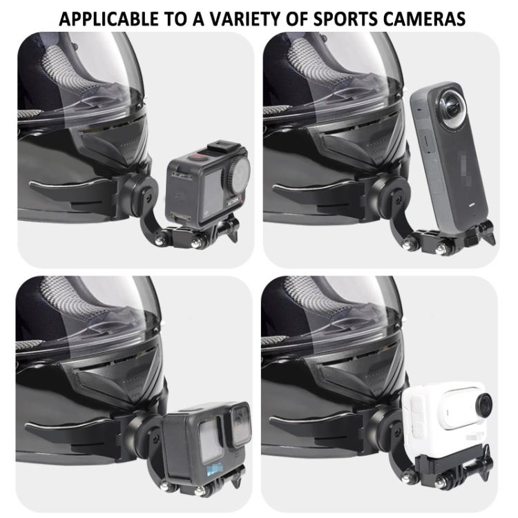 360-degree Rotatable Helmet Chin Mount for GoPro HERO/Insta360/DJI Osmo Action POV Camera Mount - free shipping - PMC TechLife - Order now!