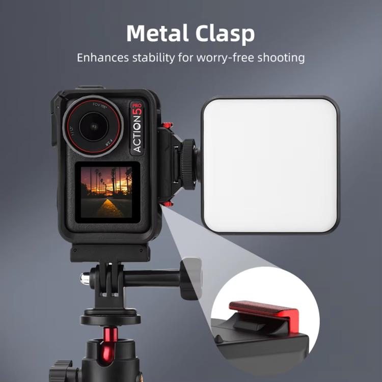 For DJI Osmo Action 5 Pro/Action 4/Action 3 Magnetic Quick Release Adapter with Cold Shoe Mount Base(Black) - free shipping - PMC TechLife - Order now!