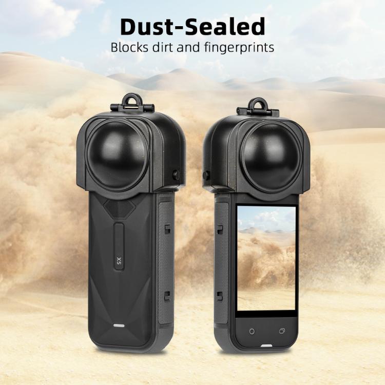For Insta360 X5 Camera Flymile Lens Protective Cover Dustproof & Scratch-Resistant Anti-Fall Protector Cap(Black) - free shipping - PMC TechLife - Order now!