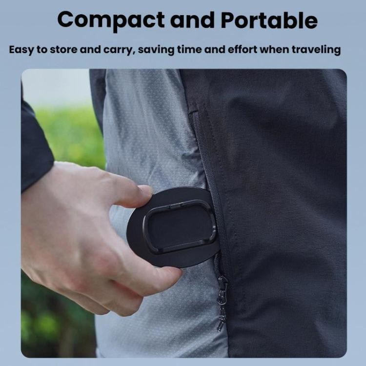 For Insta360 X5  Flymile Anti-Slip Base Plastic Desktop Stand Stable Camera Holder(Black) - free shipping - PMC TechLife - Order now!