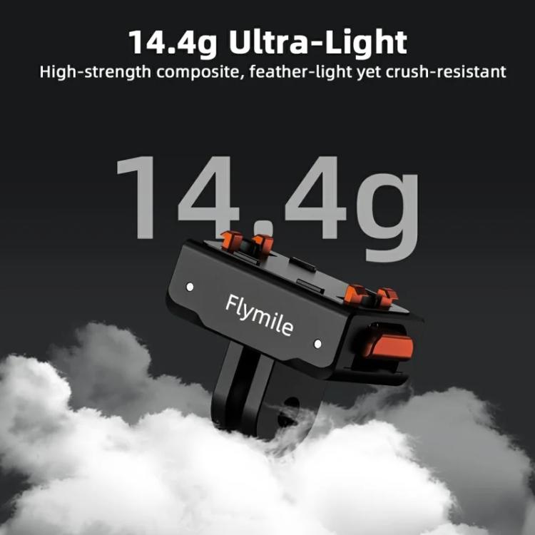 Flymile Plastic Magnetic Quick-Release Base For Insta360 Ace Pro 2/X5/X4/X3/X2/Ace Pro/Ace(Black) - free shipping - PMC TechLife - Order now!