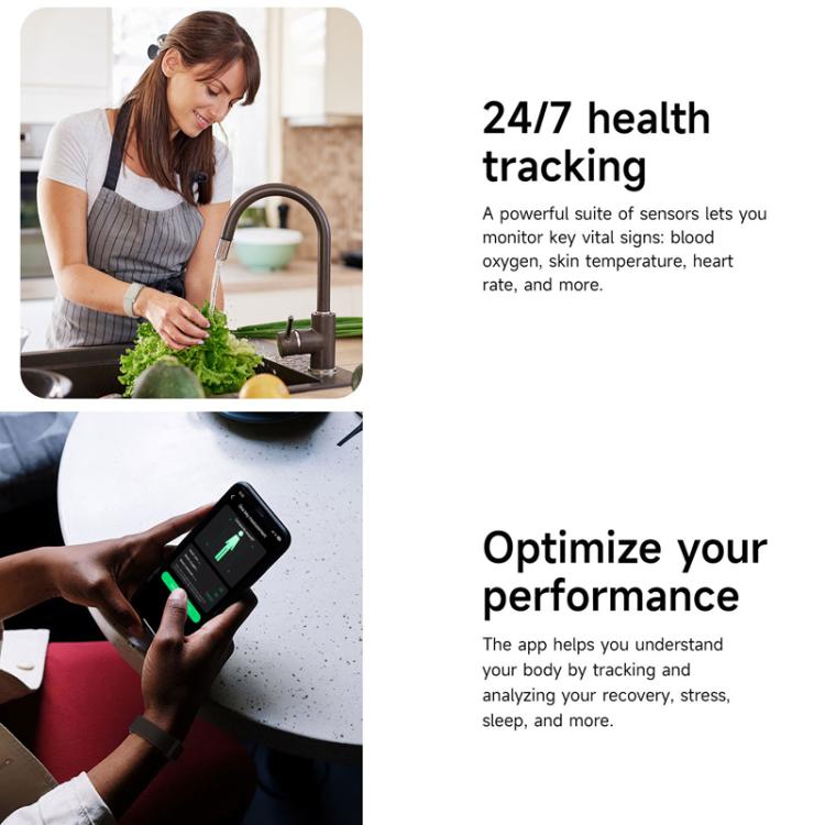 Dual PD Real-Time Heart Rate Blood Oxygen Real-Time Sleep Exercise Health Bracelet(White) - free shipping - PMC TechLife - Order now!