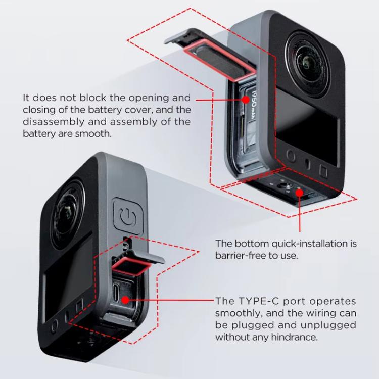 For DJI Osmo 360 CYNOVA Silicone Case Anti-Scratch Shockproof Full Body Protective Cover(Gray) - free shipping - PMC TechLife - Order now!