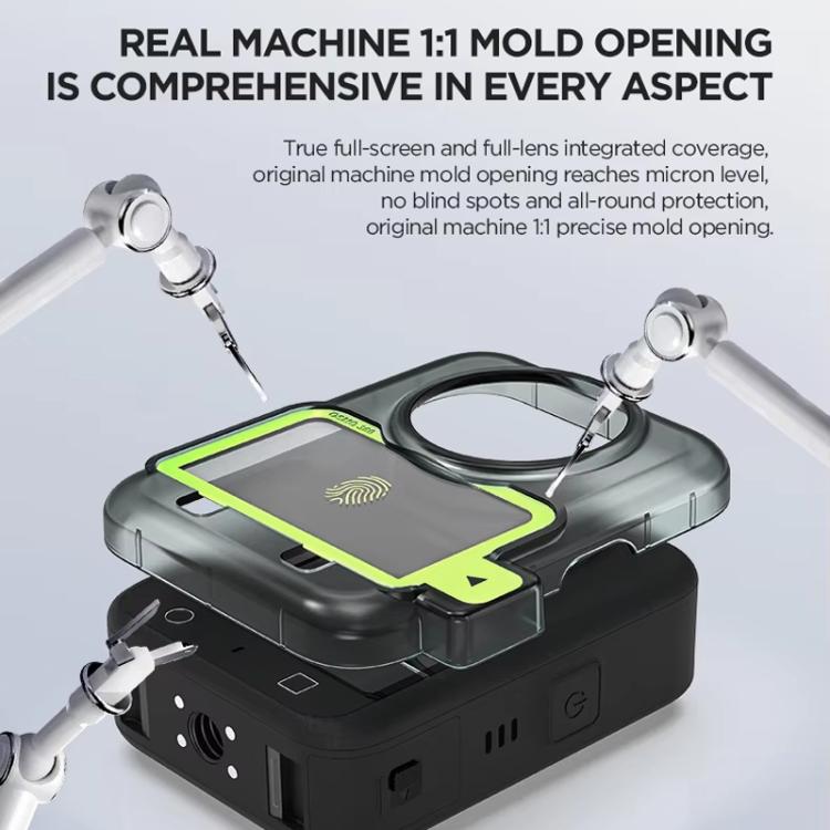 For DJI Osmo 360 CYNOVA Tempered Glass Screen Protector Kit Auto-Align Installation Frame - free shipping - PMC TechLife - Order now!